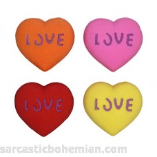 Lucore 1 Inch Conversation Hearts Rubber Erasers 12 pcs Colorful Candy Shaped Miniature Puzzle Love Charms B07DS6Z5V5